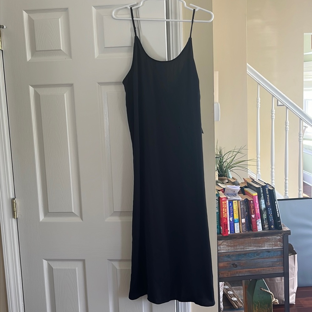 NWT Room Service Slip Black Dress